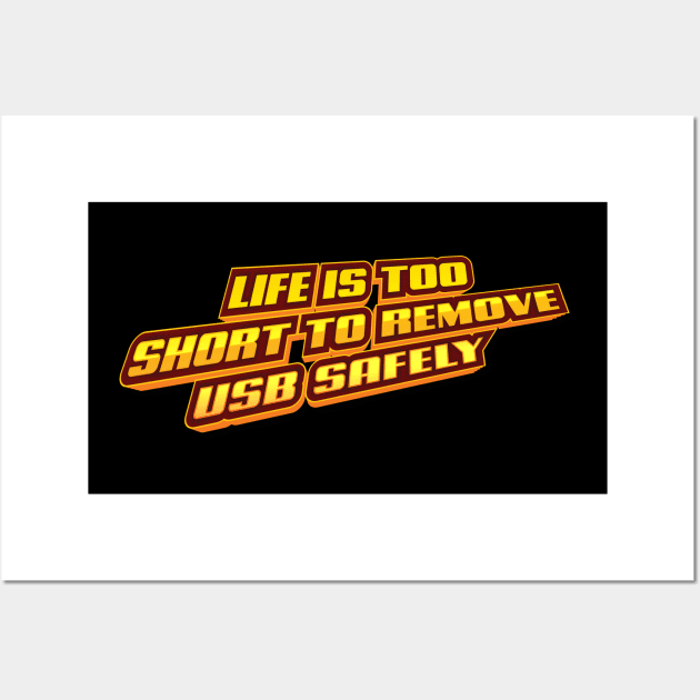 Life is too short Wall Art by Naumovski